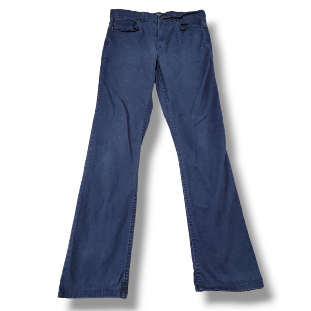 DKNY Pants Size 32 32"x31" Men's Chino Slim Straight Leg Pants Casual Faded Blue